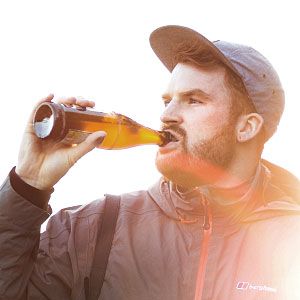 Man Drinking Beer